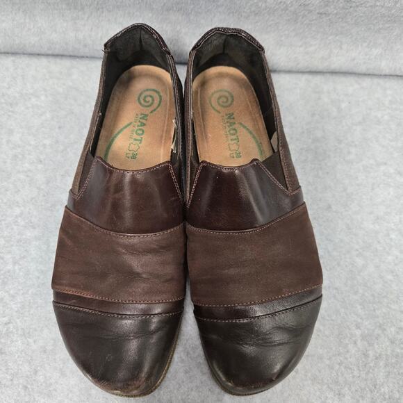 Naot Miro Paneled Brown Slip On Loafers Size 38 - Picture 2 of 8